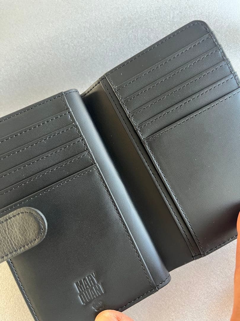 【値下げ】MARY QUANT フーリーDパッチ Lウォレット ブラック