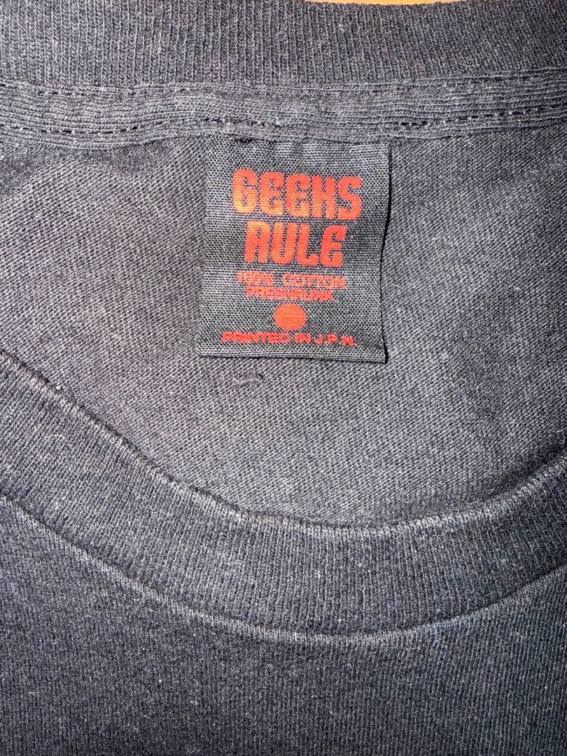 GEEKS RULE アニメTシャツ ブラック