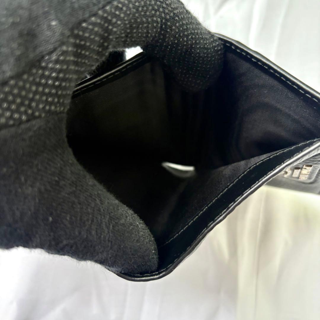 未使用級✨プラダ 折り財布 三角ロゴ ヴィッテロダイノ レザー ブラック