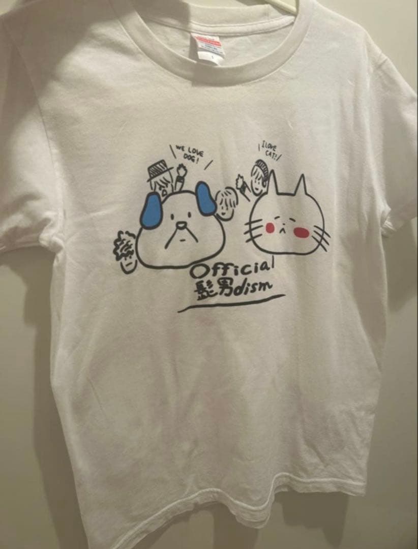 Official髭男dism犬かキャットかで死ぬまで喧嘩しよう！Tシャツ　　初期