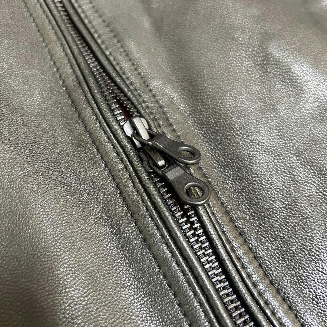 美品✨ NICOLE シングルライダース レザー ブラック 内側ワインレッド