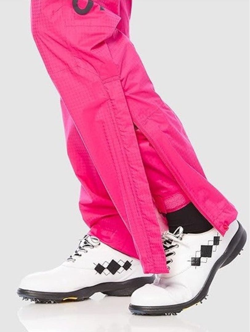 《パーリーゲイツ》新品 ナイロン 高機能防水性レインパンツ 2(W76~82)