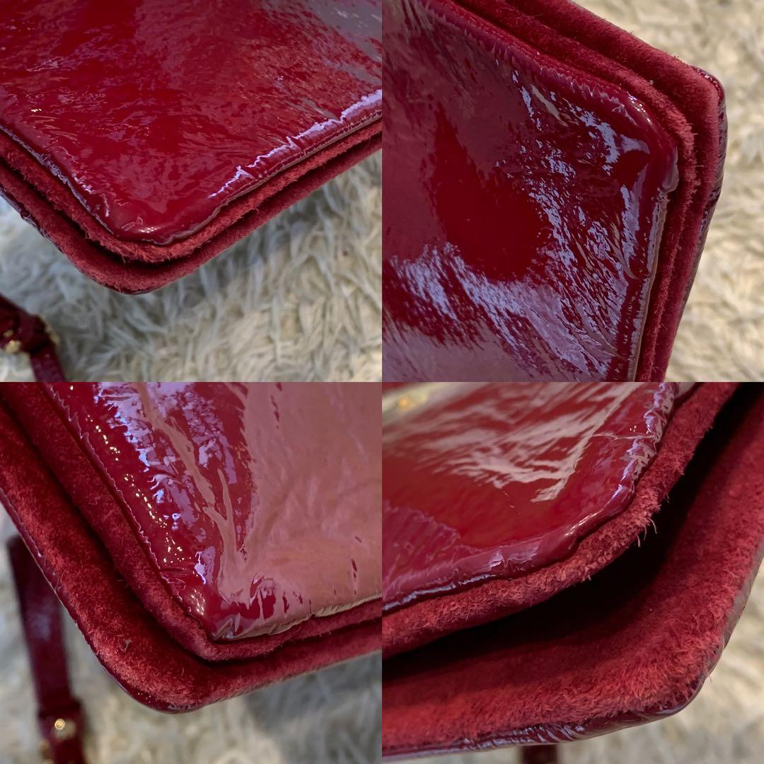 未使用保管品✨ATAO ブーブー お財布ポシェット エナメル レッド