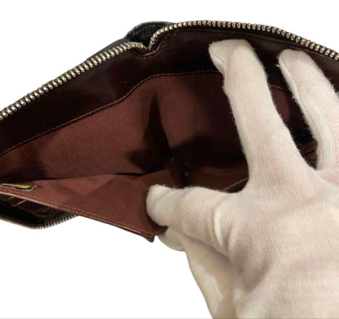 【極美品】CHANEL キャビアスキン　マトラッセ　ウォレット　ココマーク　財布