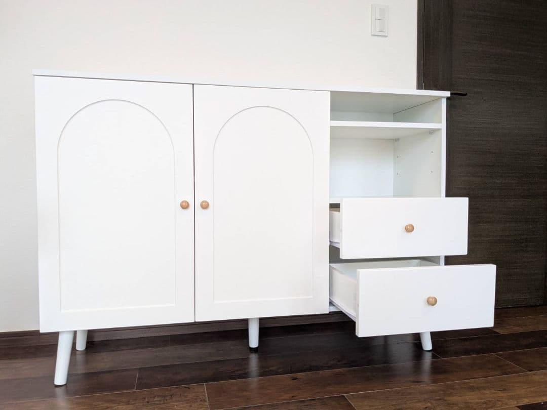 【最終セール】白キャビネット幅118㎝