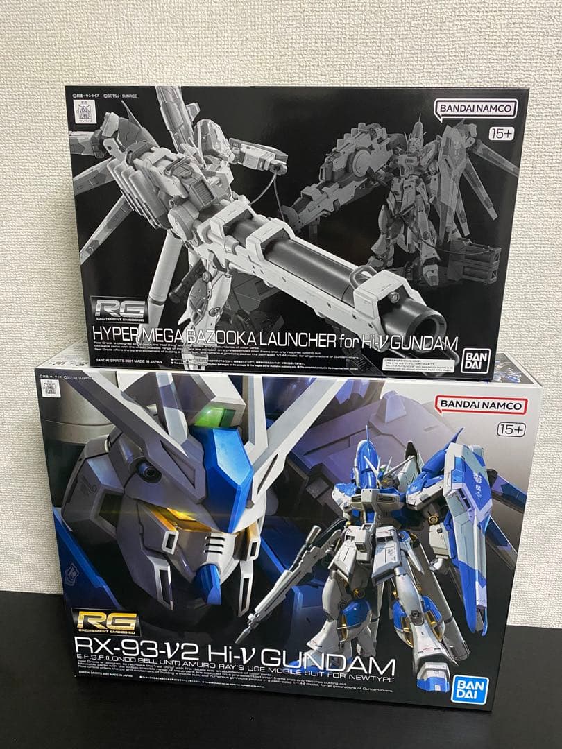 Hi-νガンダム 3点+RG ハイパーメガバズーカランチャー セット