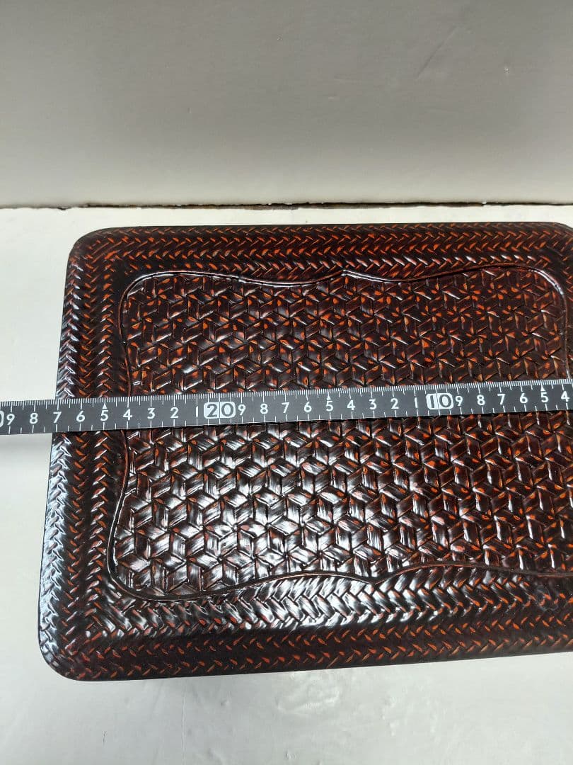 籃胎漆器　井上籃製　文箱　小物入　福岡県特産