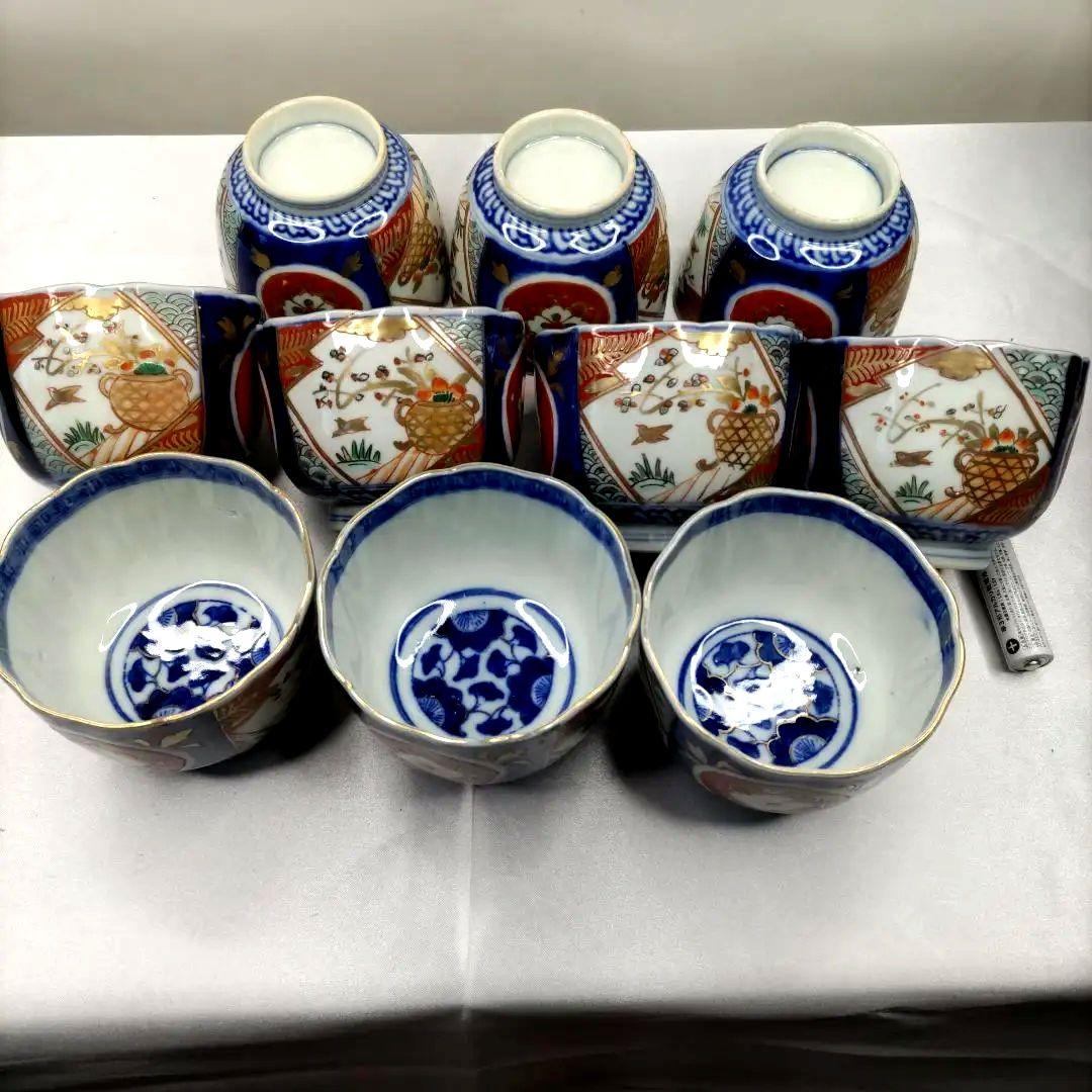 有田焼　伊万里焼　古伊万里　金彩　向付　蕎麦猪口　小鉢　湯呑み　10客セット