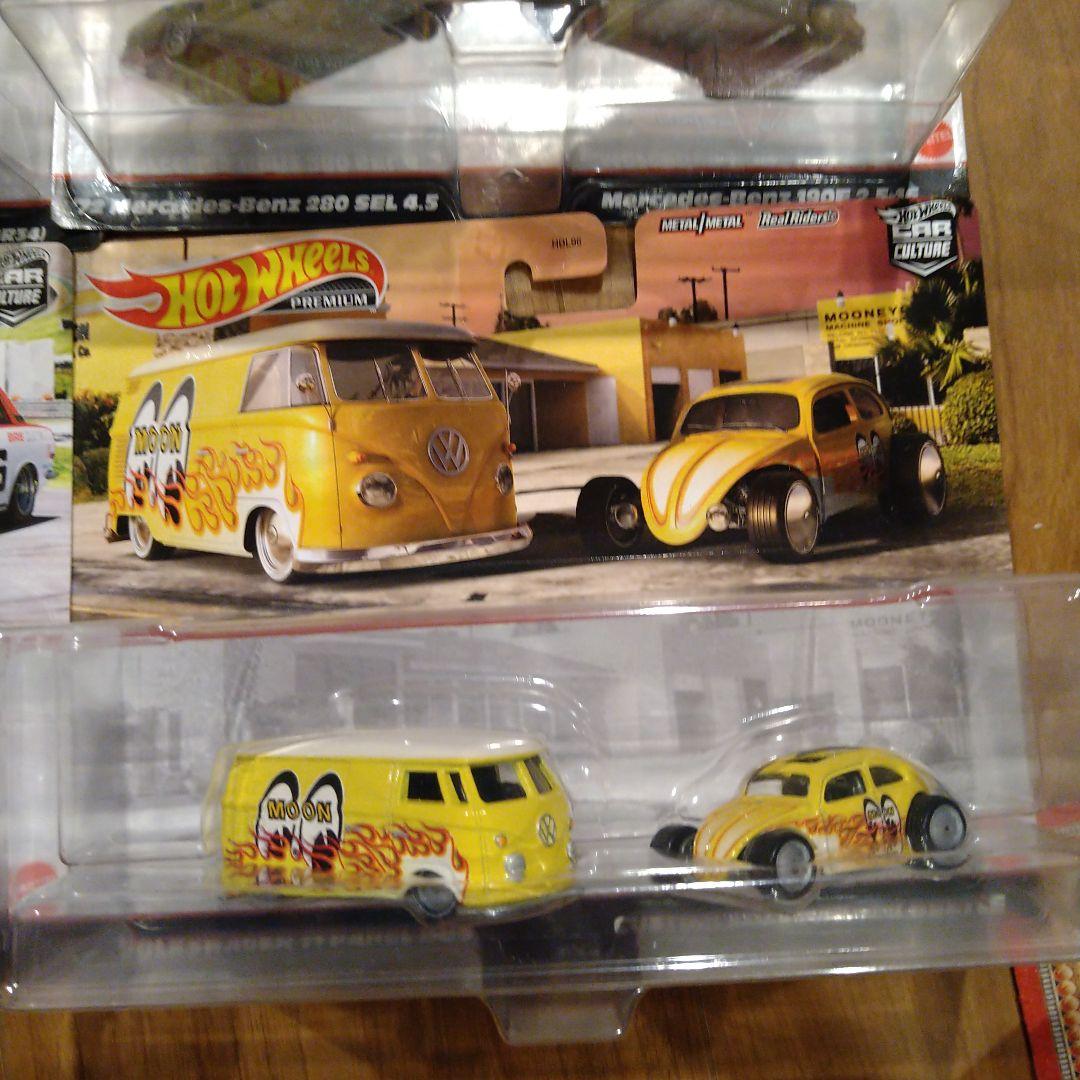 ホットウィール 2カーパック 4セット GT-R ベンツ ムーンアイズ 510