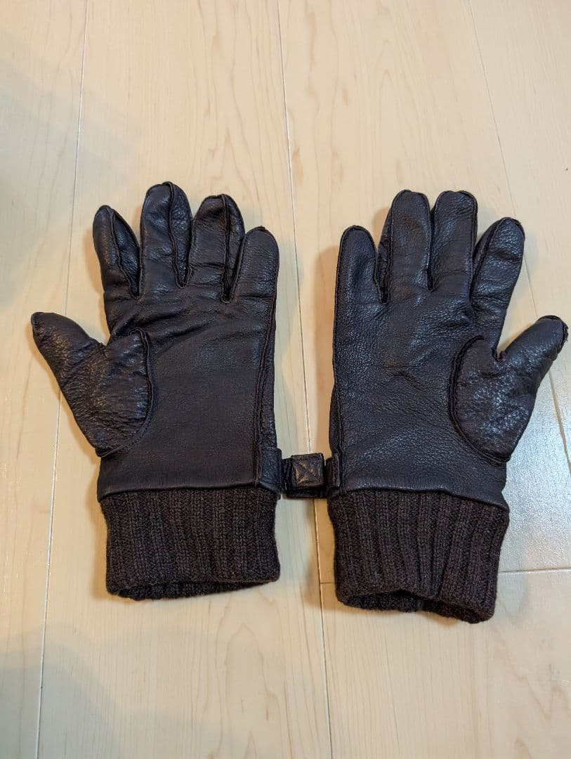 イルビゾンテ ダークブラウン レザー手袋