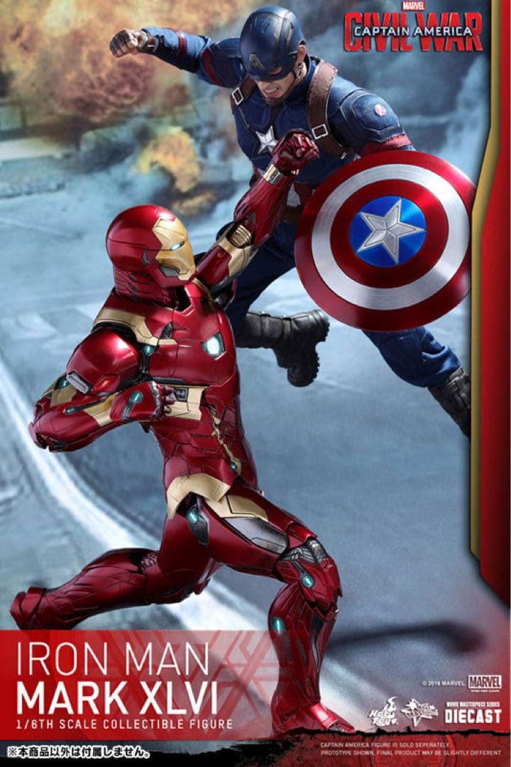 ホットトイズ アイアンマン マーク46 アベンジャーズ　1/6 フィギュア 装備