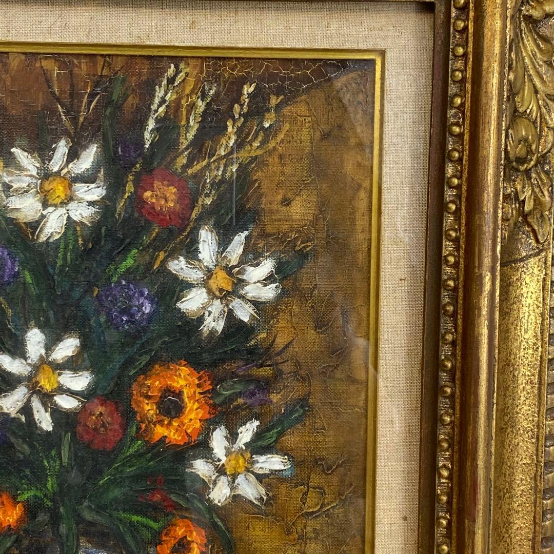 オールフランス画壇新人展　バクリオーヌ作　静物　額は米澤玩具株式会社からのもの