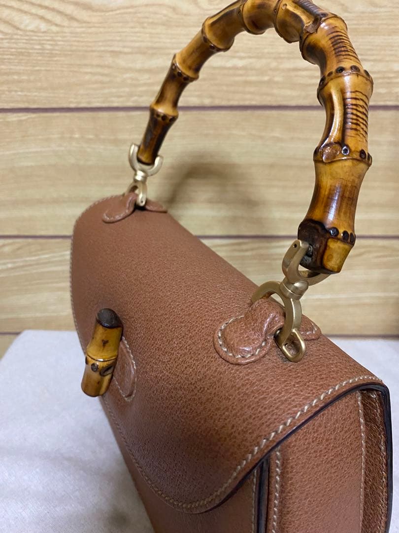 グッチ GUCCI バンブー 2WAYショルダーバッグ スモール レザー