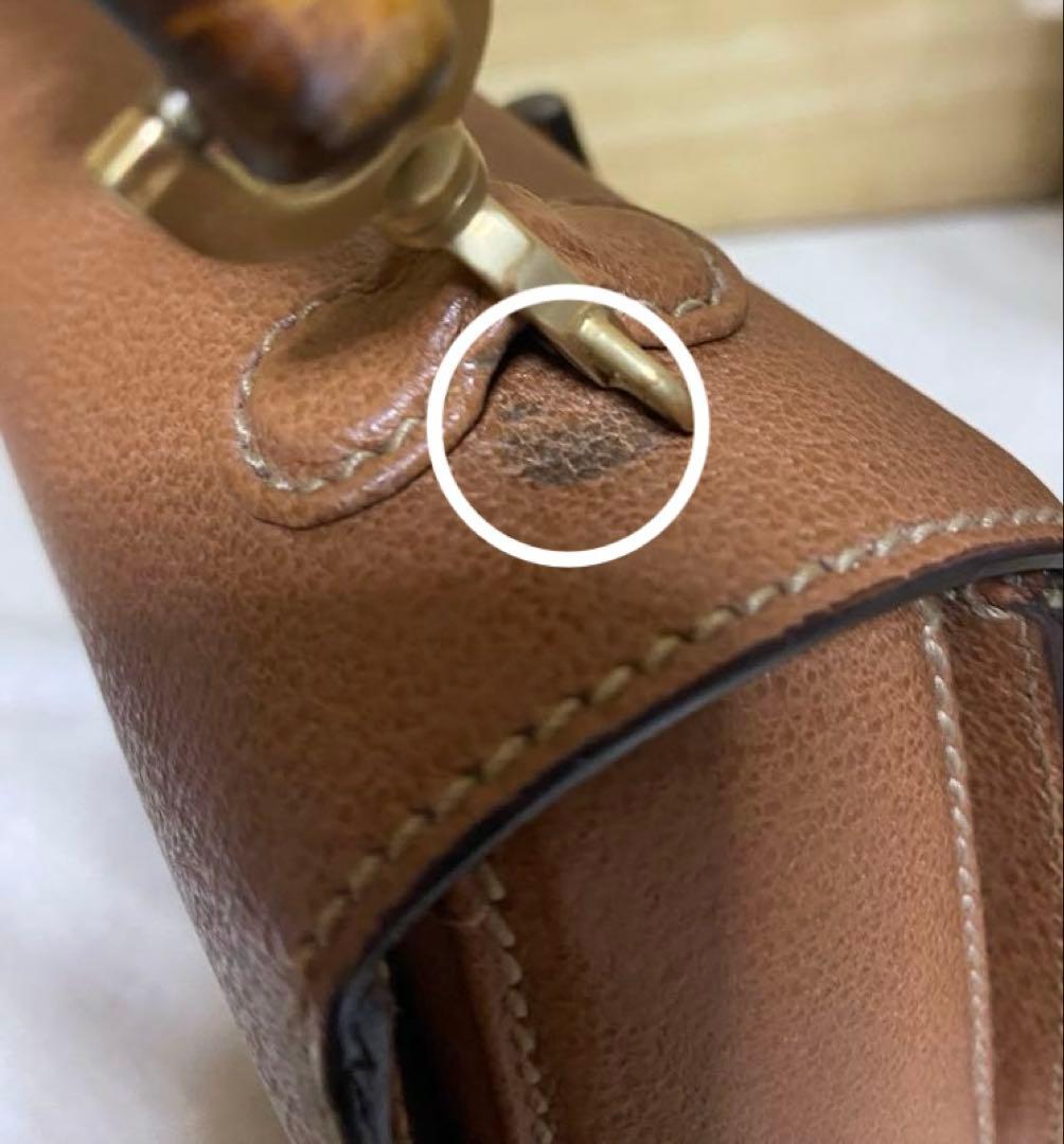 グッチ GUCCI バンブー 2WAYショルダーバッグ スモール レザー