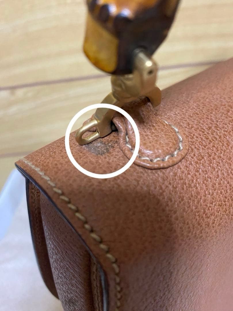 グッチ GUCCI バンブー 2WAYショルダーバッグ スモール レザー
