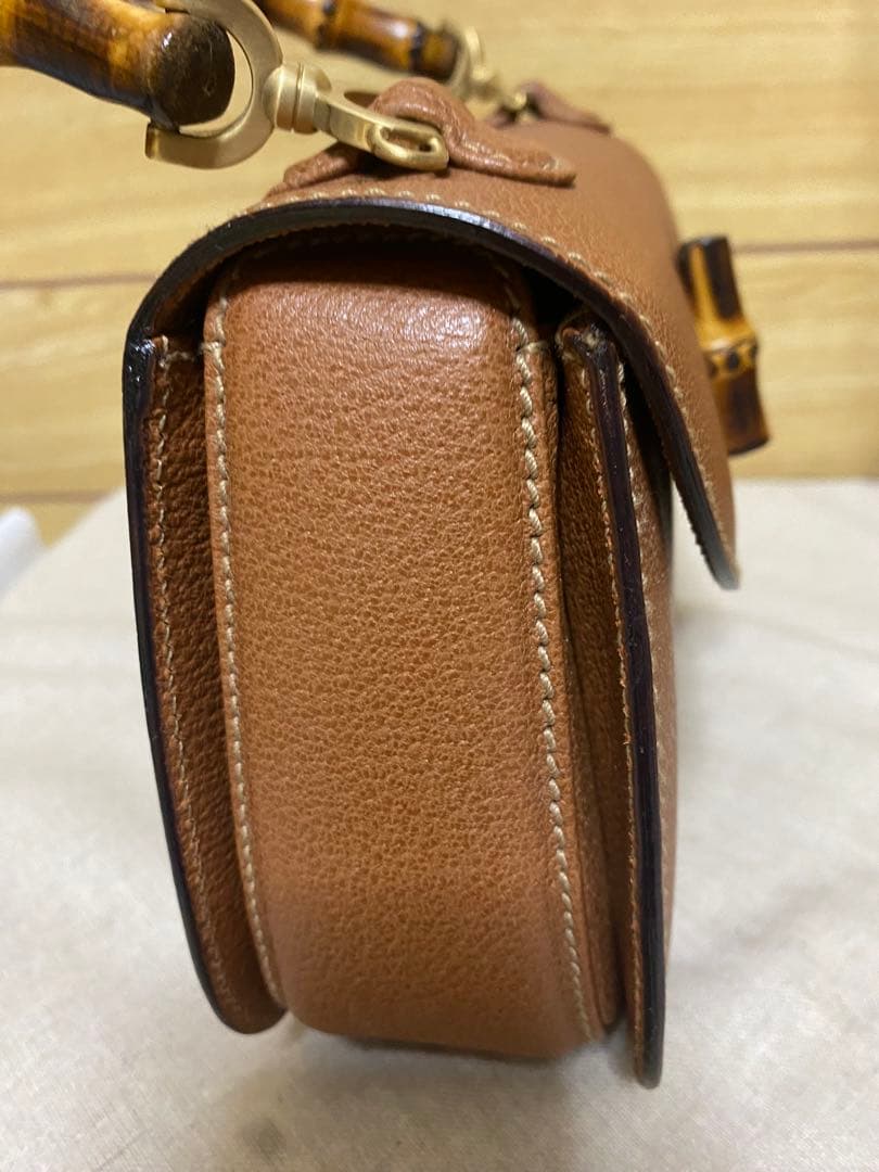 グッチ GUCCI バンブー 2WAYショルダーバッグ スモール レザー