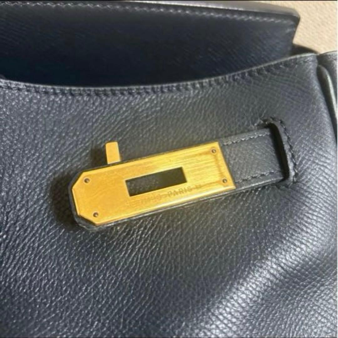 HERMES バーキン40 黒に近いネイビー ゴールド金具