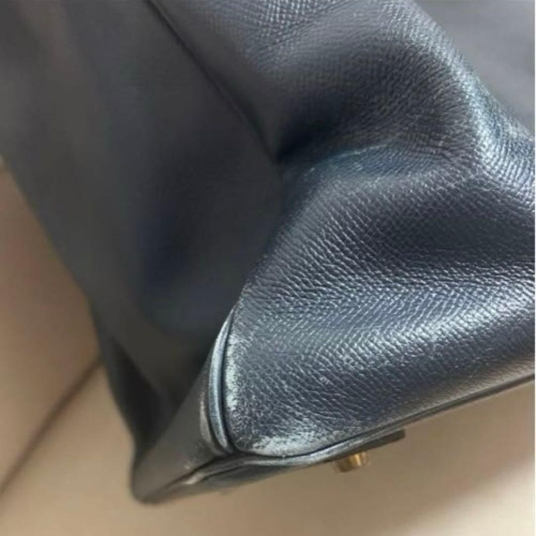 HERMES バーキン40 黒に近いネイビー ゴールド金具
