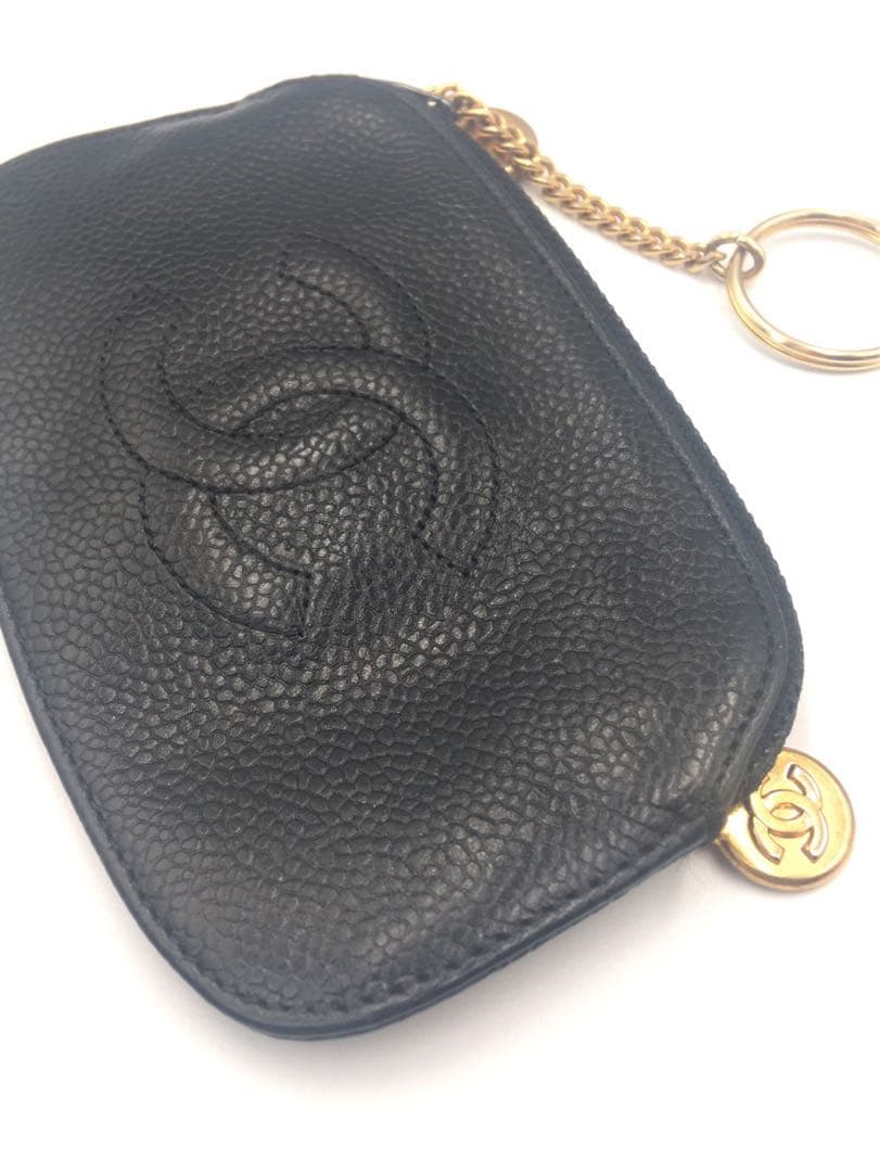 シャネル　CHANEL キャビアスキン　ケース