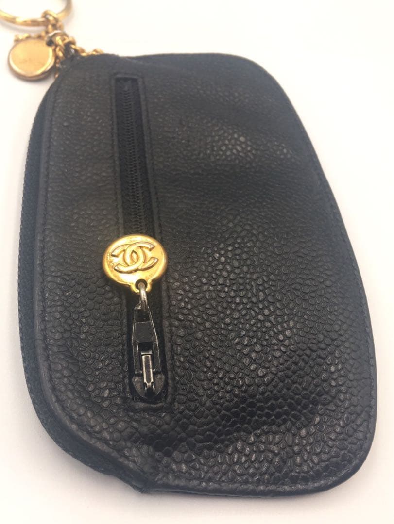 シャネル　CHANEL キャビアスキン　ケース
