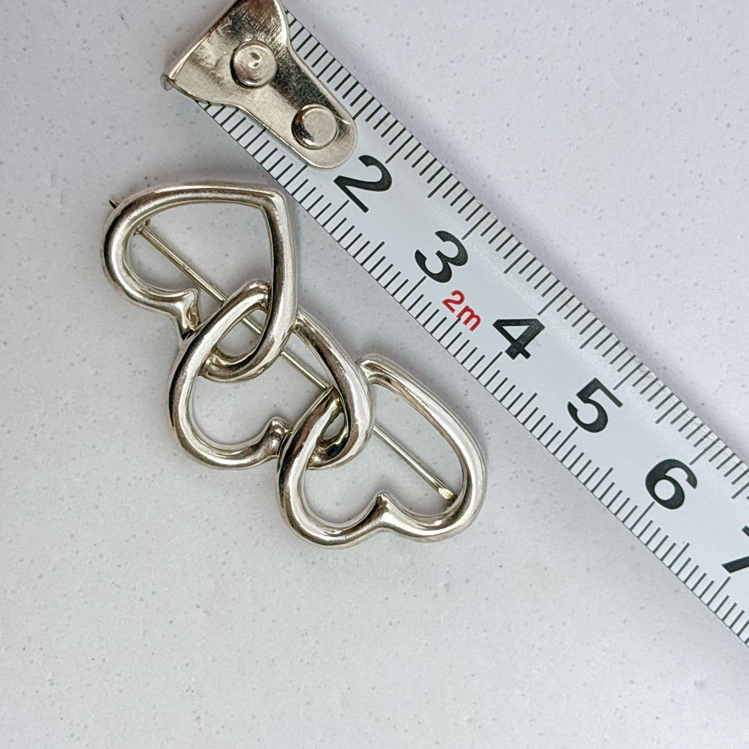 Tiffany&Co. ティファニー トリプルハートブローチ 箱付