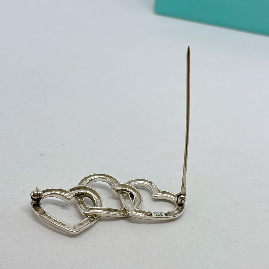 Tiffany&Co. ティファニー トリプルハートブローチ 箱付