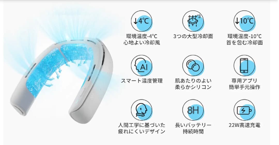 匿名配送 新品 URAメタウラ 冷暖房　ネック ポータブル エアコン