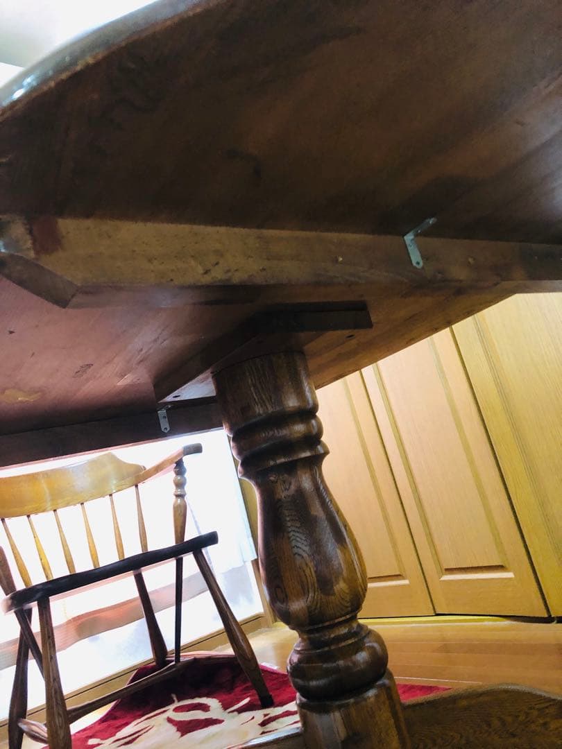 柏木工　アンティーク　猫足　ダイニングテーブル