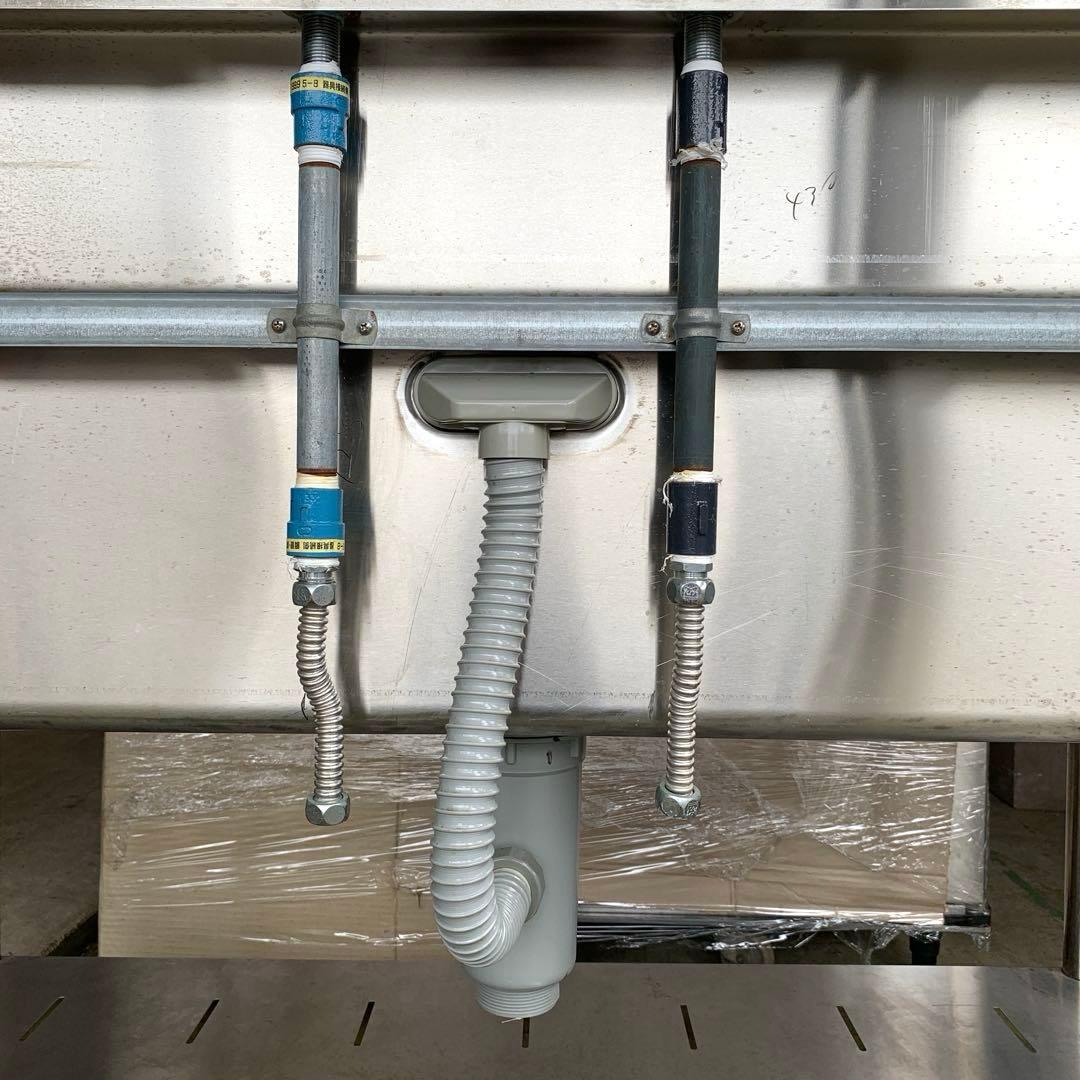 サンウェーブ 業務用ステンレス製1槽式シンク P-1S-126 水栓付き