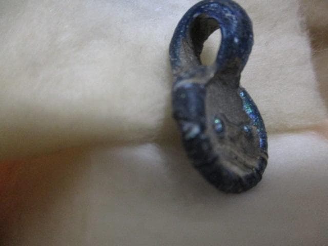 ローマンガラス　人面トンボorトップ　　M２４２３