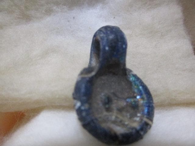 ローマンガラス　人面トンボorトップ　　M２４２３