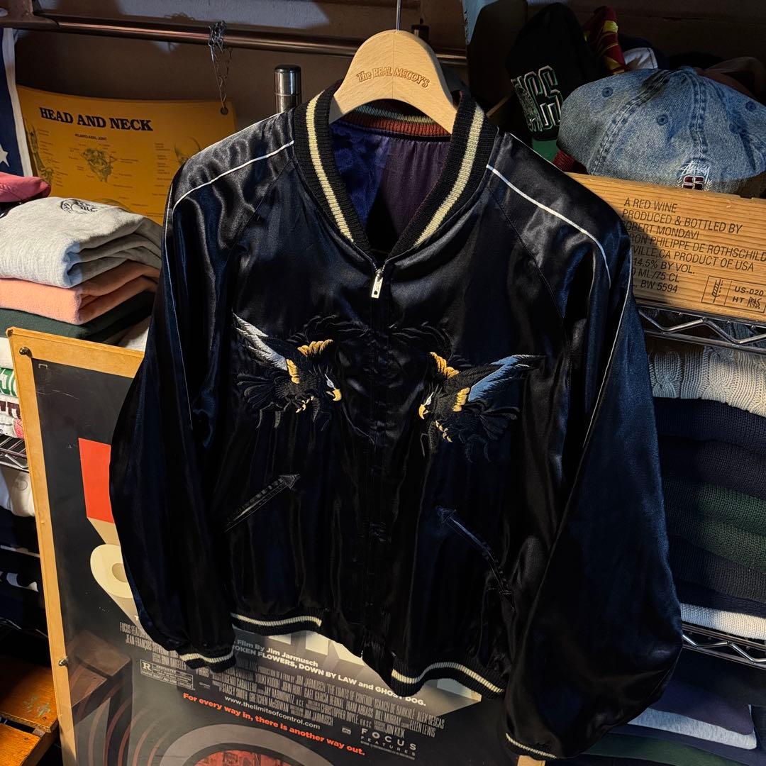 美品 豪華刺繍 小泉進次郎 テーラー東洋 スカジャン 横須賀ジャンパー 希少 L