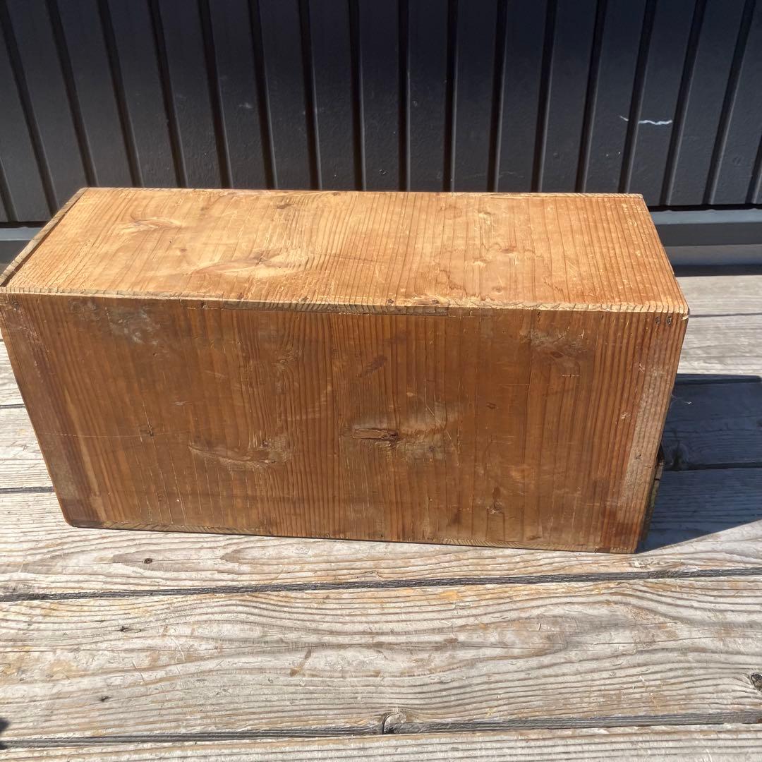 昭和レトロ アンティーク 古家具 道具箱 木製チェスト 2段 ミニ箪笥 タンス