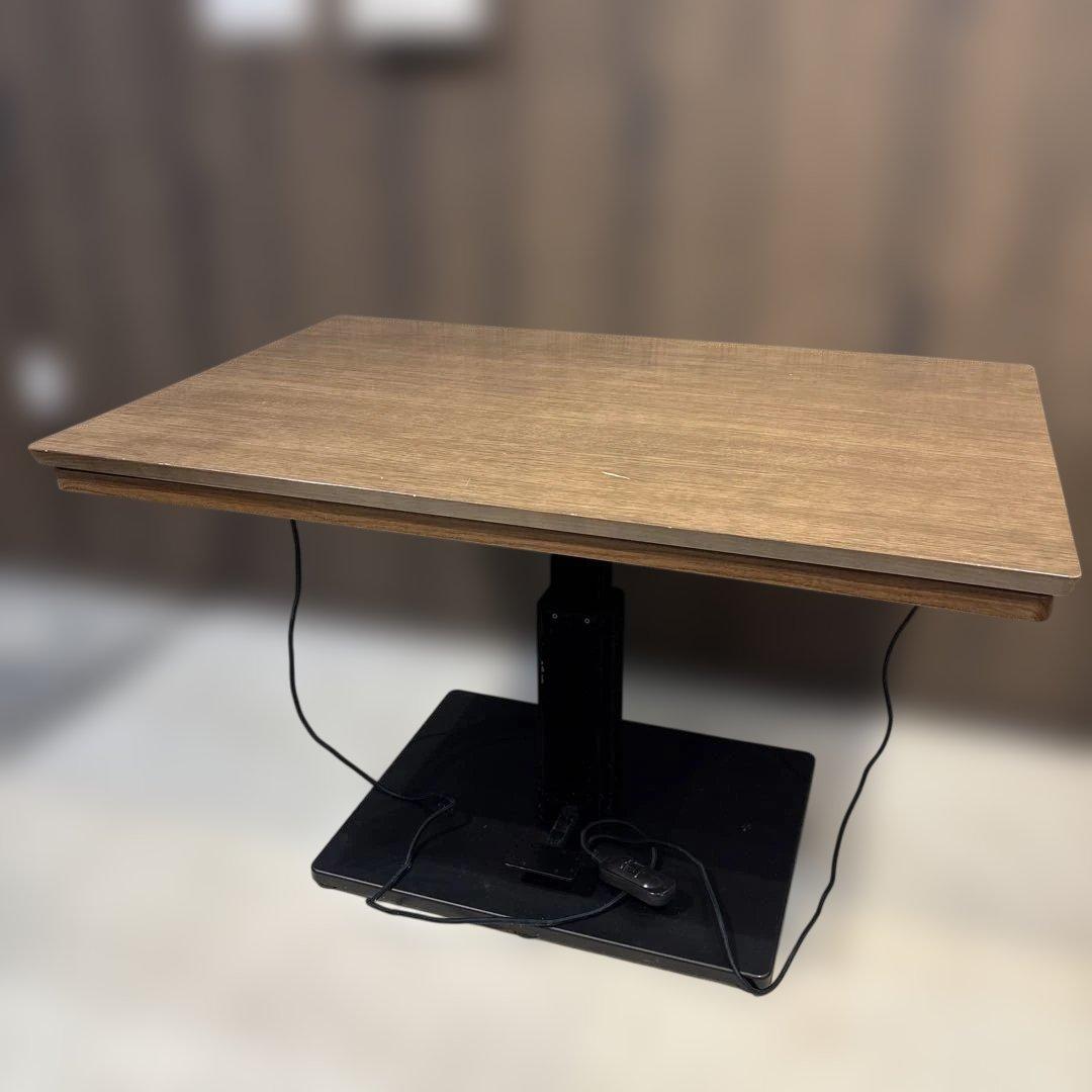 ダイニングテーブル コタツ機能付き ニトリ 高さ調整可能 /昇降コタツ