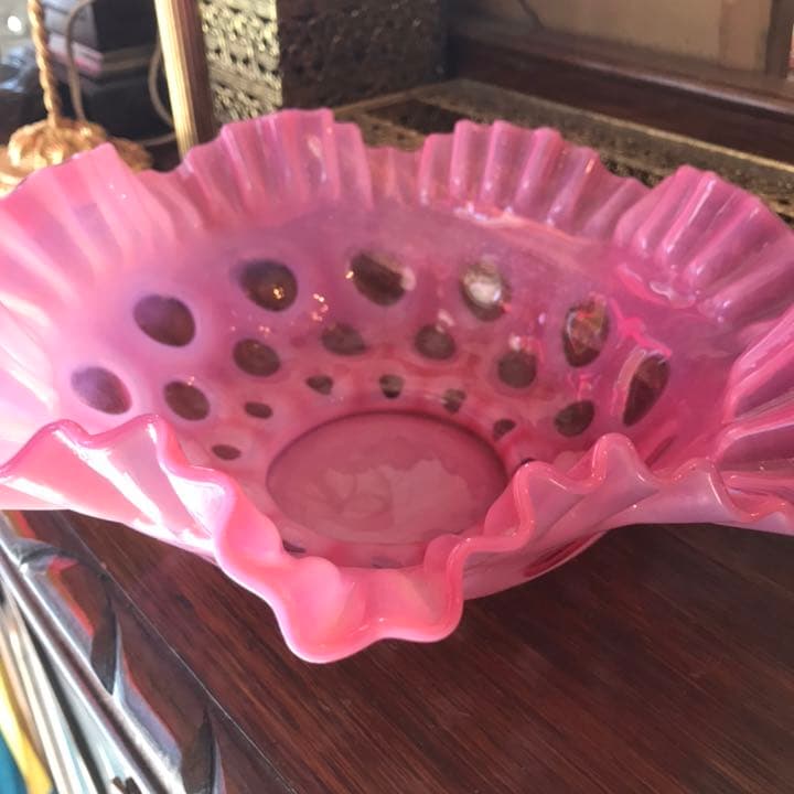 スペシャル品！40's～BIGアメリカアンティークフェントンガラスFenton