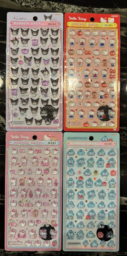 サンリオ　たまごっち　ボンボンドロップシール　コンプリート