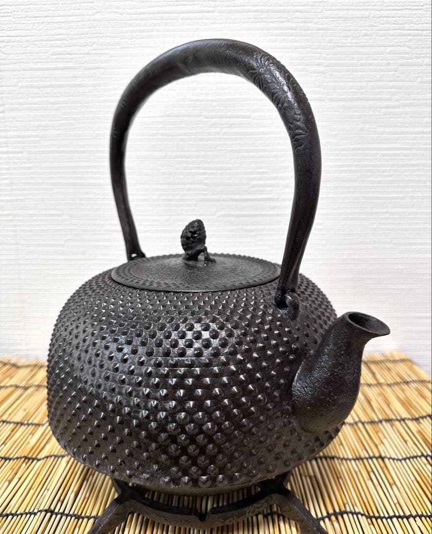 未使用品、栞付　南部成龍堂鋳造所　伝統工芸士 及川 光正(齋峰)３０型　売約済み