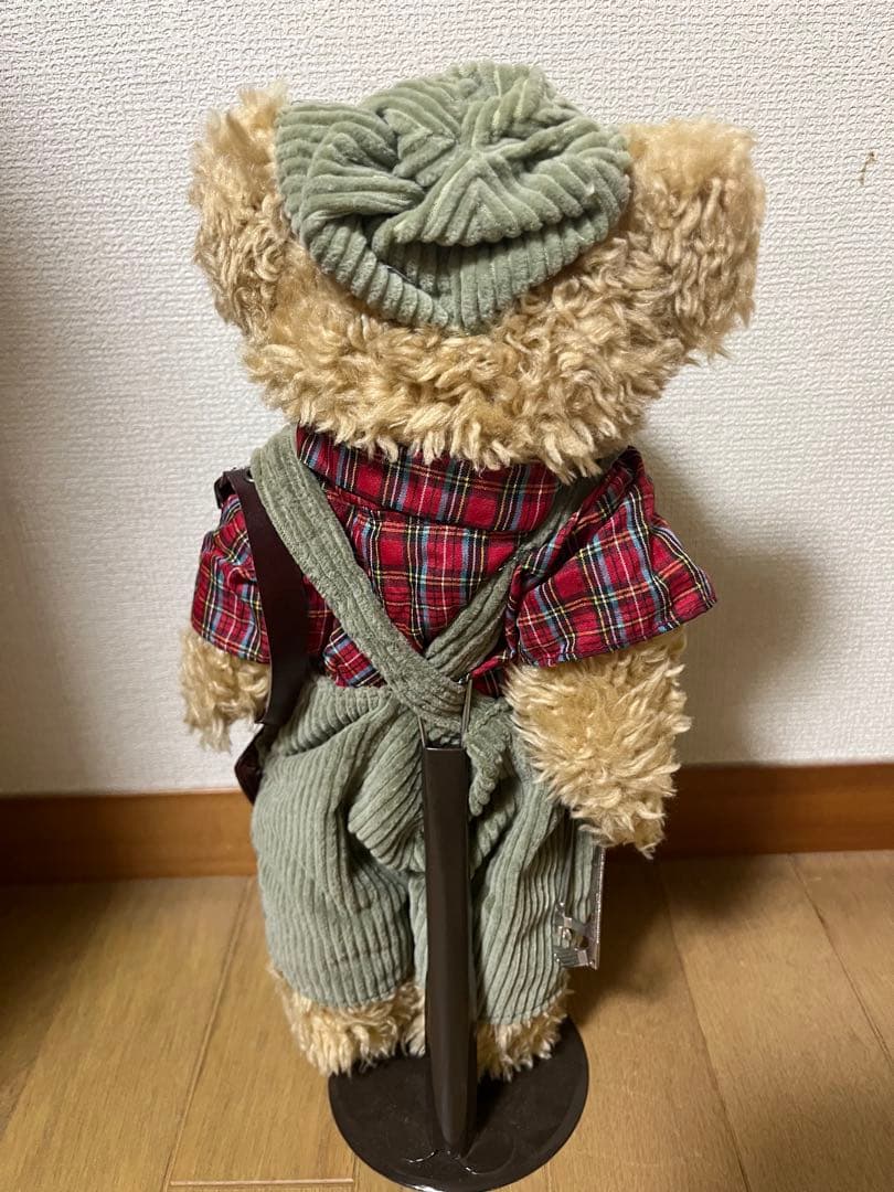 テディベア チェック柄シャツ付き