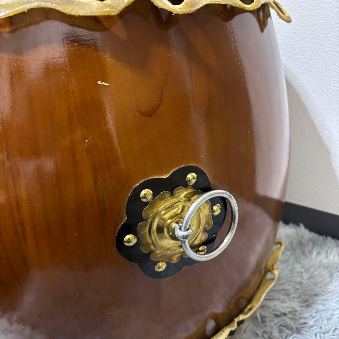 和太鼓 一尺四寸 バチ付き 耳付き