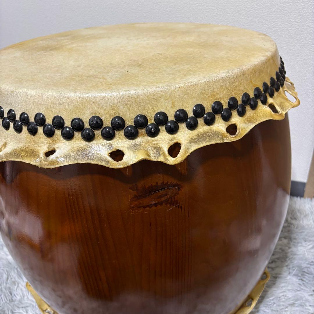 和太鼓 一尺四寸 バチ付き 耳付き