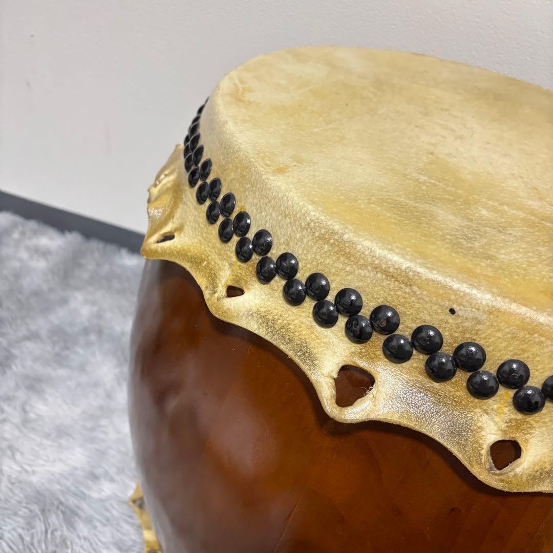 和太鼓 一尺四寸 バチ付き 耳付き