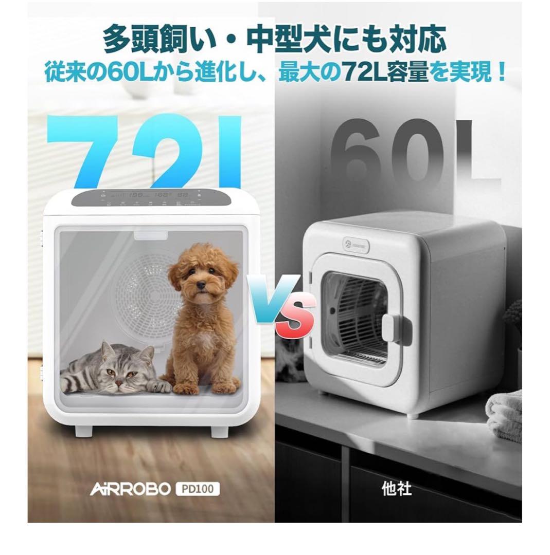 ブラックフライデー　新品、未開封 未使用！ペット用ドライヤー 72L 中型犬対応