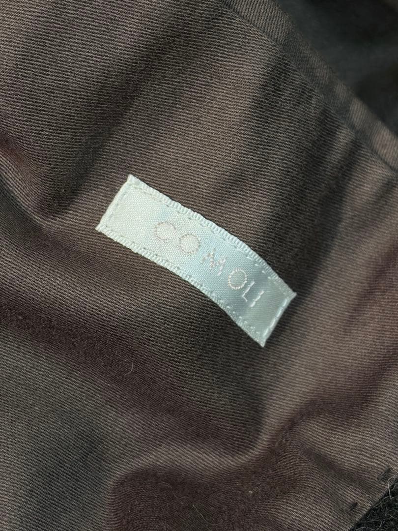 COMOLI ウール ショールカラー コート カーキ 3 OLIVE KHAKI