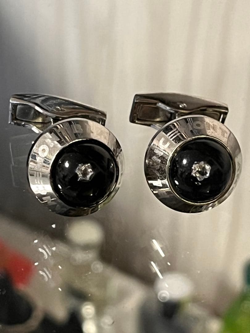 montblanc モンブランボールペンとカフスボタンセット　ダイヤ100