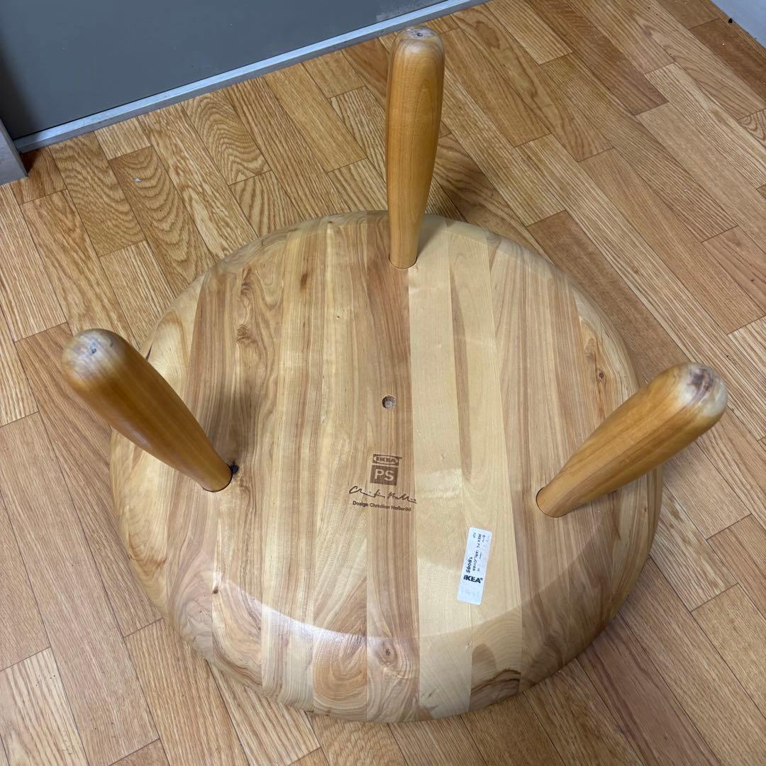 廃盤 IKEA PS KARLJOHAN ビンテージローテーブル バーチ無垢材