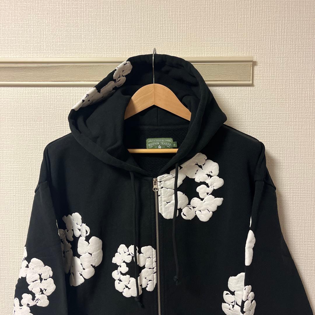 【極美品】 DENIM TEARS ジップ パーカー Lサイズ