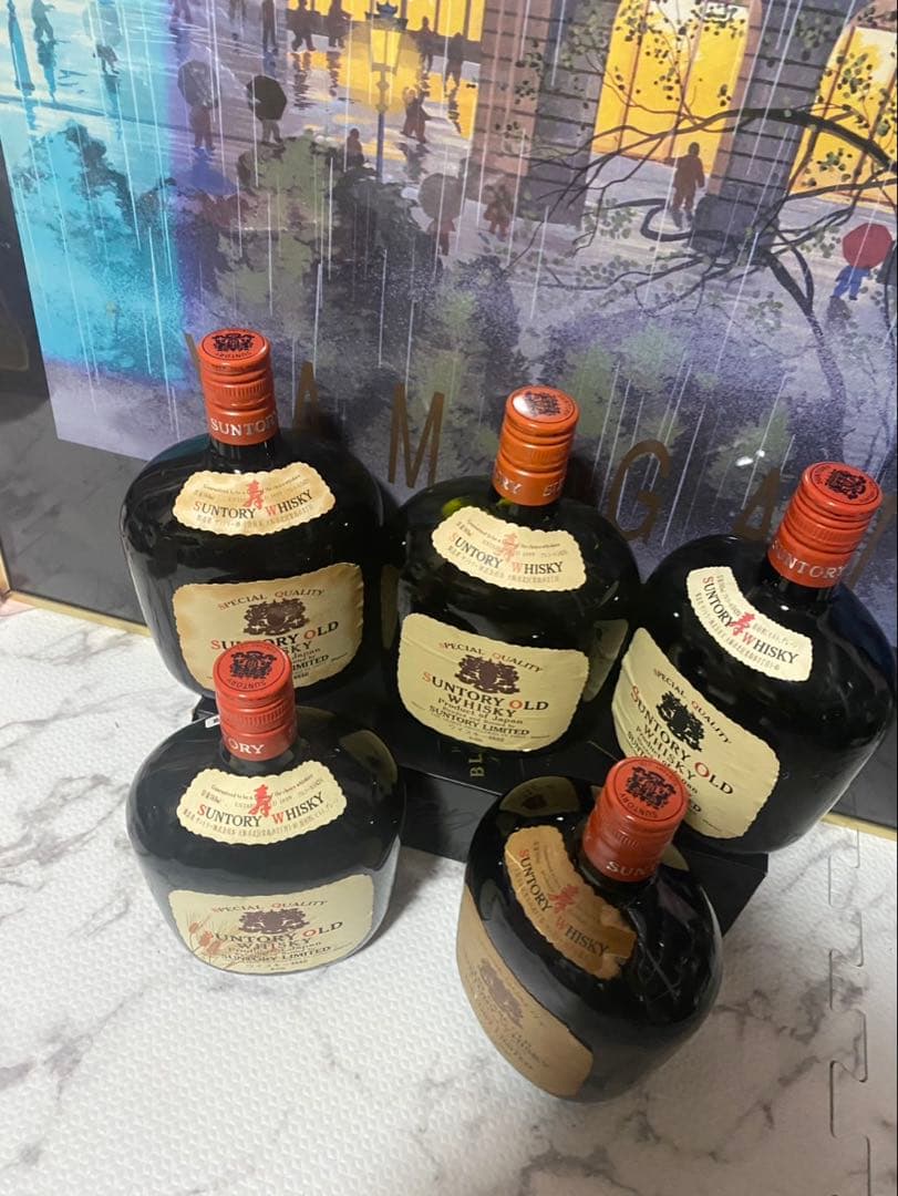 希少⭐️サントリー オールド ウイスキー 特級　5本セット　古酒　当時物・堂島通