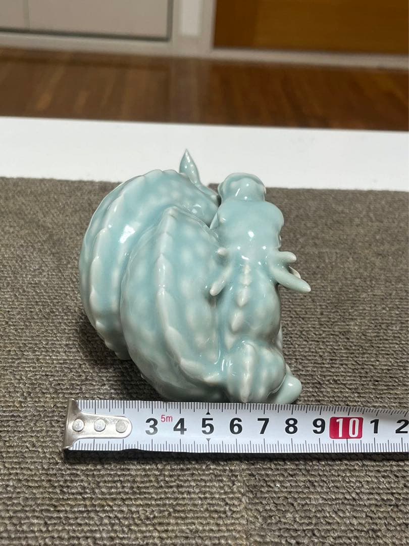 一枝庵 林 沐雨 作 亥 龍　陶器 置物　インテリア　伝統工芸