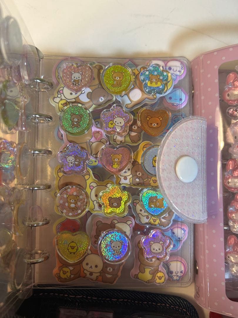 シール帳 完成系 ボンボンドロップシール ウォーターinシール おはじきシール