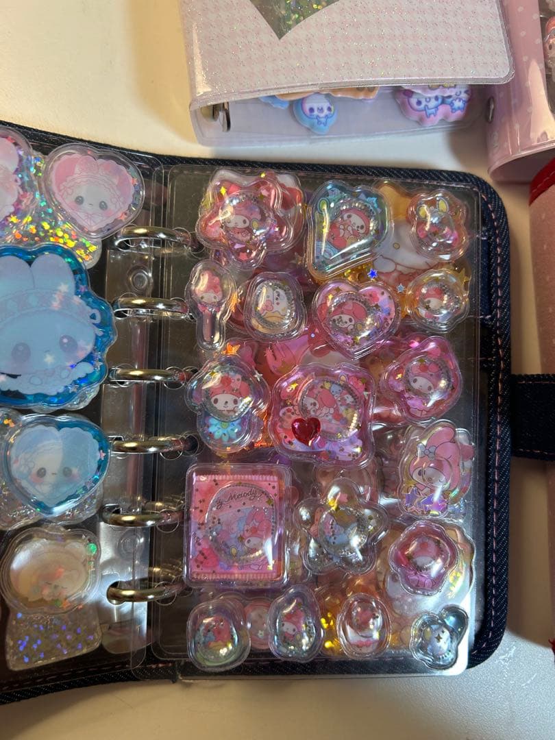 シール帳 完成系 ボンボンドロップシール ウォーターinシール おはじきシール